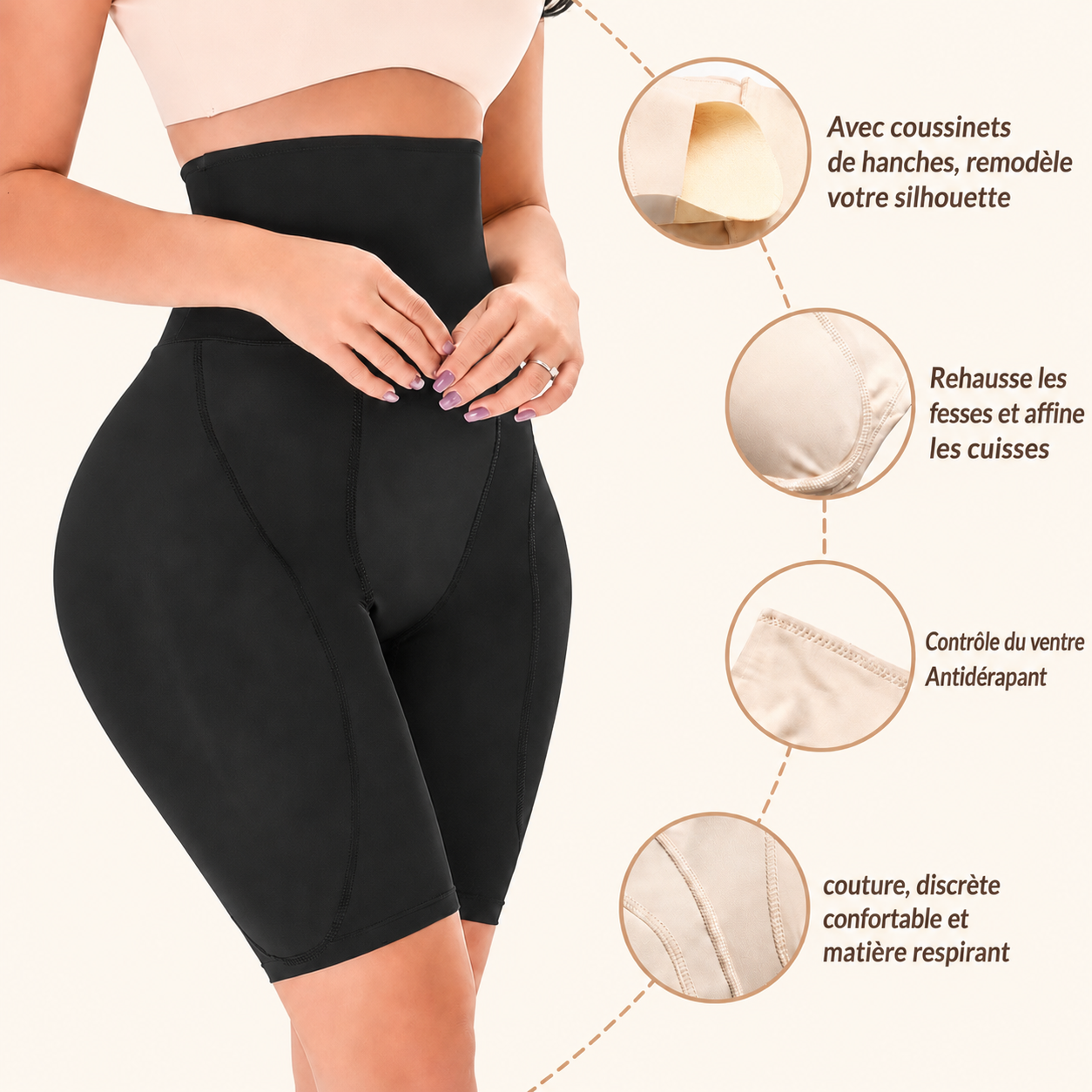 Gaine Push-Up Silea — Ventre Plat et Silhouette Sculptée des le Premier Port